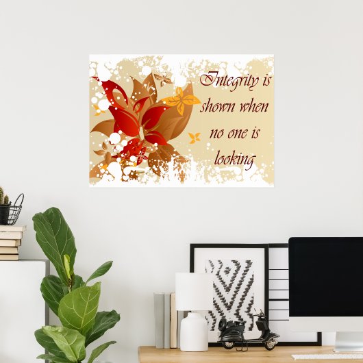 Christelijk Poster met Inspirerend Gezegde (Thuiskantoor)