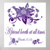 Christelijk Poster met Scripture Poverbs 17 (Voorkant)