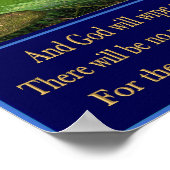 Christelijk poster onthullingen 21:4 (Hoek)