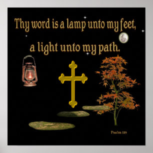 Christelijk poster psalm1:19