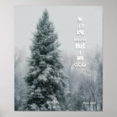Christelijk Poster van de Tall Pine van het zijn n (Voorkant)