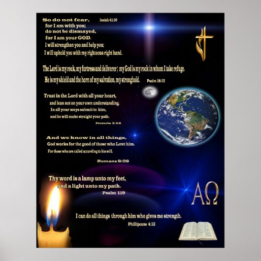 Christelijk poster van geschriften (Voorkant)
