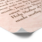 Christelijk Poster van Hail Heilige Koningin Katho (Hoek)