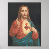 Christelijk Poster van S.S. Heart of Jesus (Voorkant)