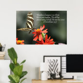 Christelijk Poster - vlinder - nieuwe creatie (Thuiskantoor)