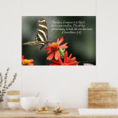 Christelijk Poster - vlinder - nieuwe creatie (Keuken)
