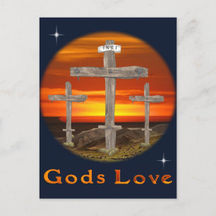 Christelijk poster voor calamiteit briefkaart