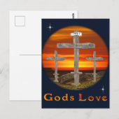 Christelijk poster voor calamiteit briefkaart (Voorkant / Achterkant)