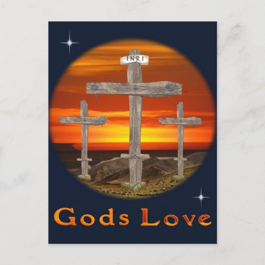 Christelijk poster voor calamiteit briefkaart (Voorkant)