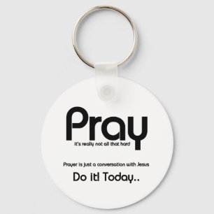 Christelijk Pray Sleutelhanger