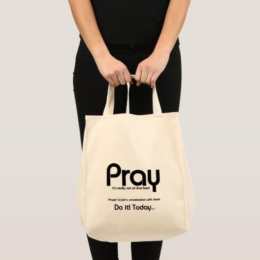Christelijk Pray Tote Bag (Voorkant (product))