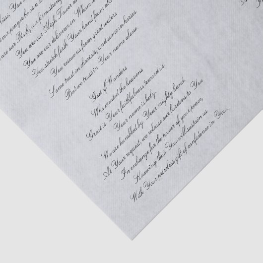 Christelijk Prayer Decoupage Tissue Paper Tissuepapier (Detail)