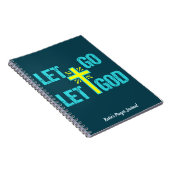 Christelijk Prayer Journal laat God monogram gaan Notitieboek (Rechterzijde)