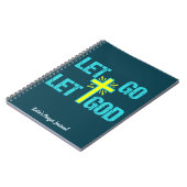 Christelijk Prayer Journal laat God monogram gaan Notitieboek (Linkerzijde)