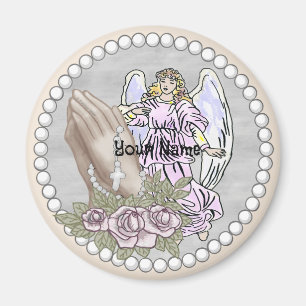 Christelijk Praying Rosary Angel Magnet