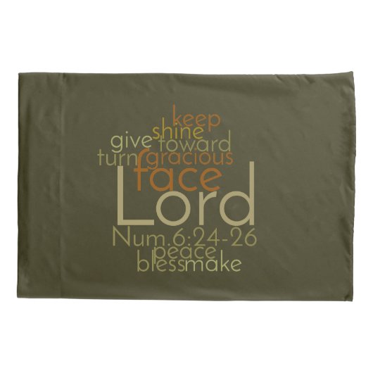 Christelijk priesterlijk zegeningsgebed kussensloop (Achterkant-Links)