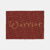 Christelijk profetisch krijgergebed fleece deken (Voorkant (Horizontaal))