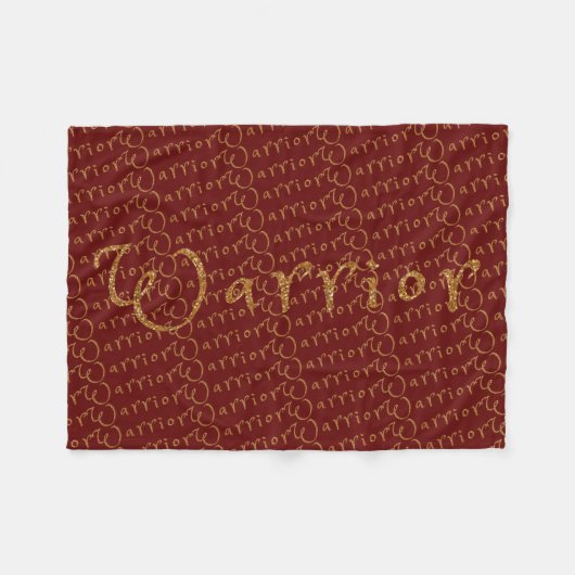 Christelijk profetisch krijgergebed fleece deken (Voorkant (Horizontaal))