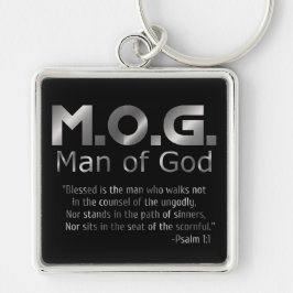 Christelijk Profetisch Zilver MAN VAN GOD PSALM 1: Sleutelhanger