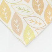 Christelijk Psalm Pastel Blad Patroon Fleece Deken (Hoek)