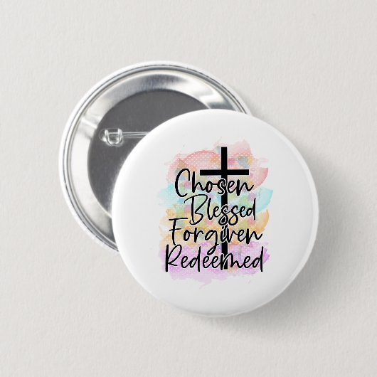 CHRISTELIJK QUOTE RONDE BUTTON 5,7 CM (Voorkant /achterkant)