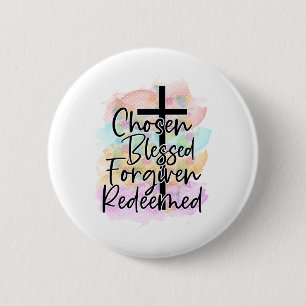 CHRISTELIJK QUOTE RONDE BUTTON 5,7 CM