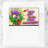 Christelijk Rechthoekige Sticker (Tas)