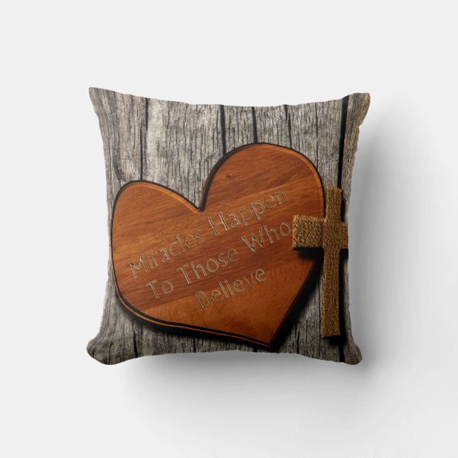 Christelijk Religie Kruis Decoratief Worp Kussen (Voorkant)