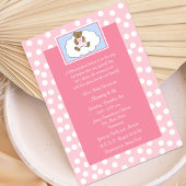 Christelijk Religieus Baby shower Invitation Roze Kaart
