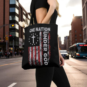 Christelijk Religieus Eén Natie Onder God Tote Bag