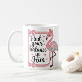 Christelijk Religieus Geloof Bijbelvers Flamingo Koffiemok