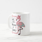 Christelijk Religieus Geloof Bijbelvers Flamingo Koffiemok (Voorkant links)