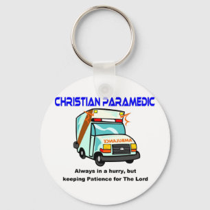 Christelijk religieus geschenk van Paramedic Sleutelhanger
