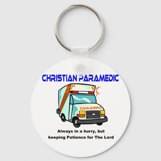 Christelijk religieus geschenk van Paramedic Sleutelhanger (Voorkant)