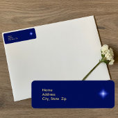 Christelijk religieus kerstadreslabel etiket