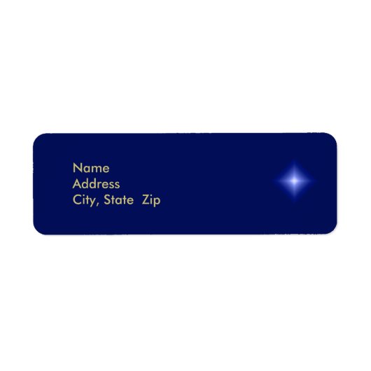 Christelijk religieus kerstadreslabel etiket (Voorkant)