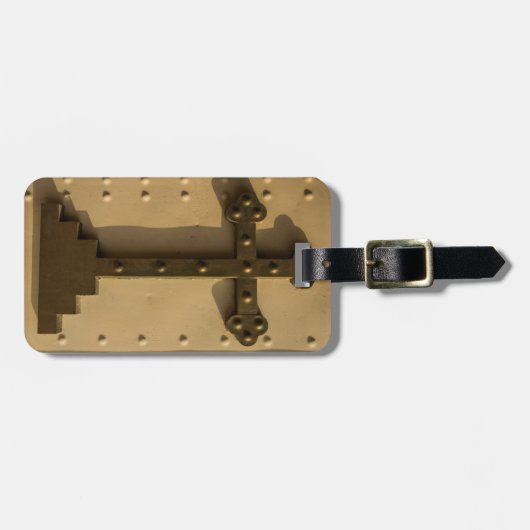 Christelijk religieus kruis, Irak Bagagelabel (Voorkant horizontaal)