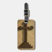 Christelijk religieus kruis, Irak Bagagelabel (Voorkant verticaal)