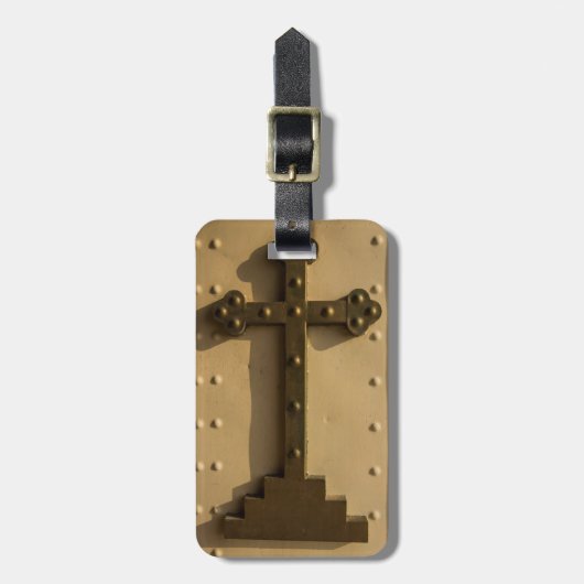 Christelijk religieus kruis, Irak Bagagelabel (Voorkant verticaal)