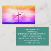 Christelijk Religieus Kruis van de Bijbelse Kerk Visitekaartje (Voorkant / Achterkant)