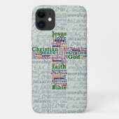 Christelijk Religieus Word Art Cross Case-Mate iPhone Case (Achterkant)