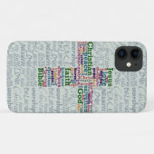 Christelijk Religieus Word Art Cross Case-Mate iPhone Case (Achterkant (horizontaal))