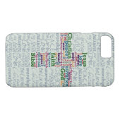 Christelijk Religieus Word Art Cross Case-Mate iPhone Case (Achterkant (Horizontaal))