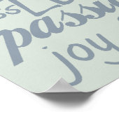 Christelijk Religieus Word Art Cross Poster (Hoek)