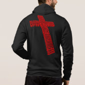 Christelijk Rode Kruis-collage Kunst geformatteerd Hoodie (Achterkant)