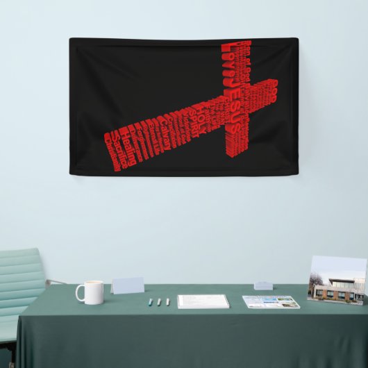 Christelijk Rode Kruis-collage Kunst geformatteerd Spandoek (Beurs)