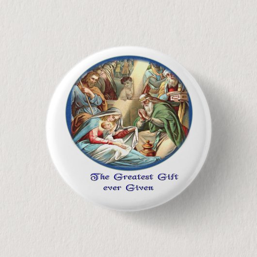 Christelijk Ronde Button 3,2 Cm (Voorkant)