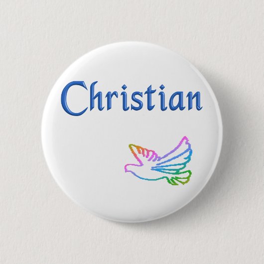 Christelijk Ronde Button 5,7 Cm (Voorkant)
