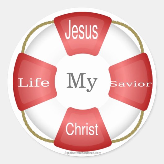 Christelijk Ronde Sticker (Voorkant)