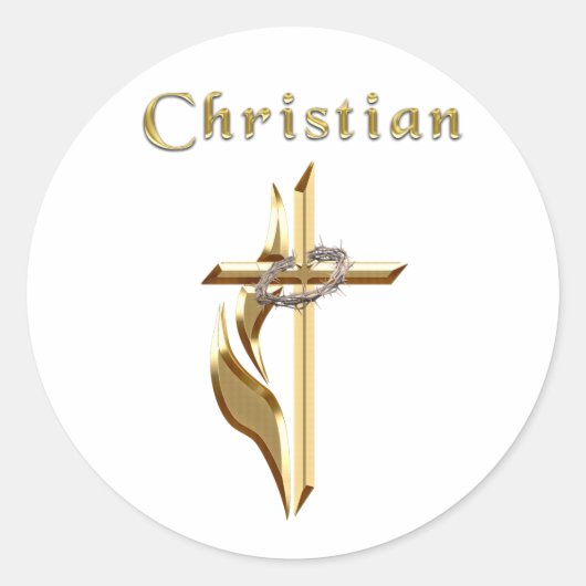 Christelijk Ronde Sticker (Voorkant)
